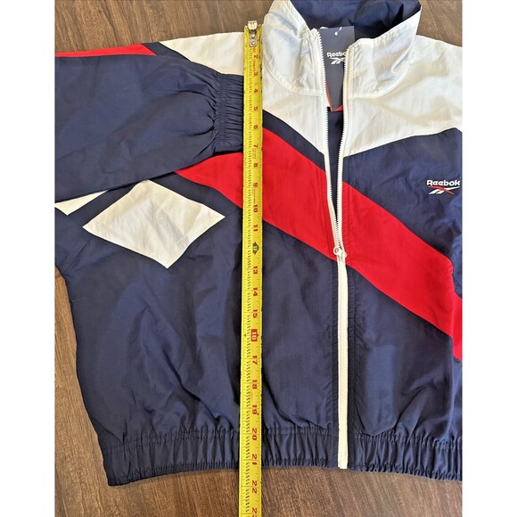 Reebok Women's Classics Franchise Zip-Up Training Track Jacket Navy XL - Picture 8 of 8